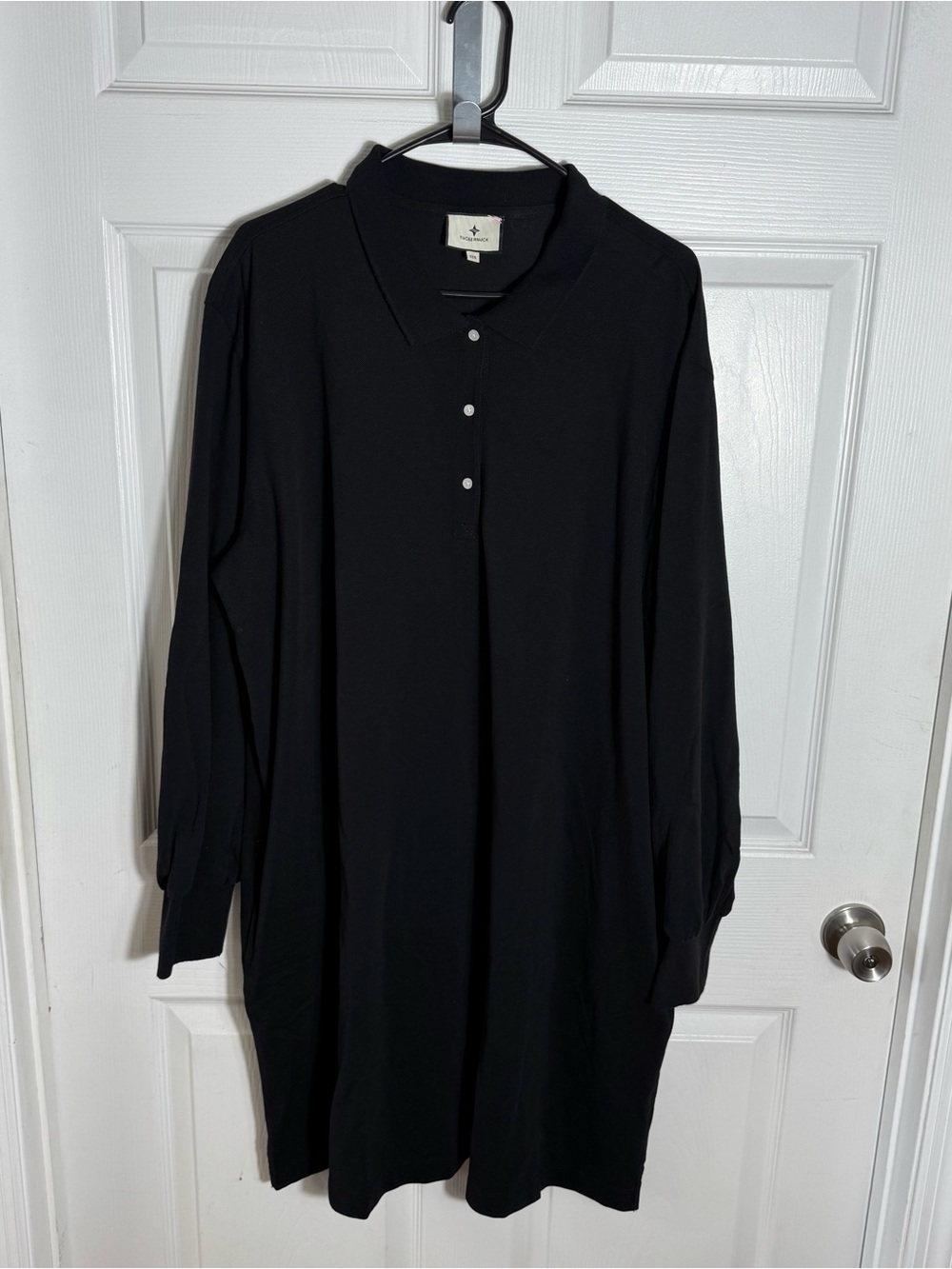 Tuckernuck Black Pique Polo Dress XXXL NWT Pockets - Picture 12 of 13